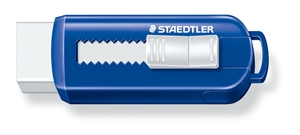 Staedtler Gomme PVC sans fonction de poussée bleue / blanche